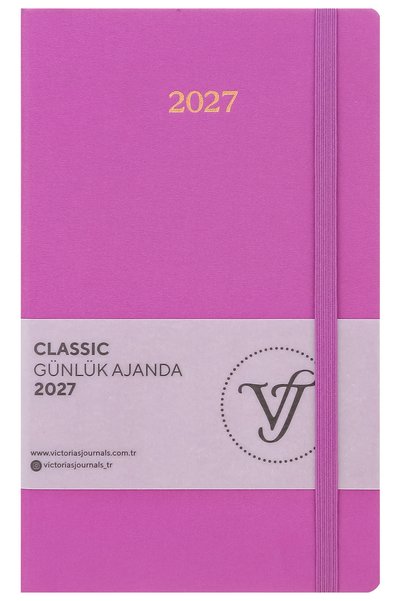 Victoria's Journals Classic 2027 Daily Planner – Linen Hard Cover, 13X21 Cm, ...