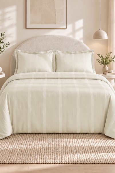 Karaca Home Alvin King Size Nevresim Takımı Beyaz