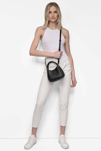 Dkny CAPRI HOBO CROSSBODY BAG-BLACK-N/S