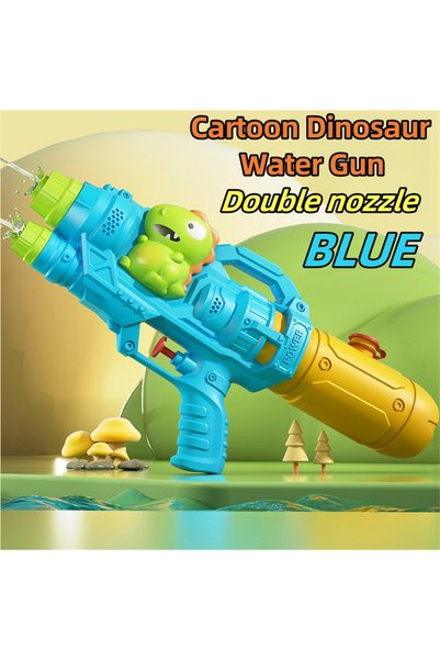 Choice8 Blue double mouth Dinosaurs, ducks, sharks, twin sprinklers, water to...