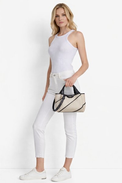 Dkny WILLA MINI SATCHEL-NAX - NATURAL/BLACK-N/S