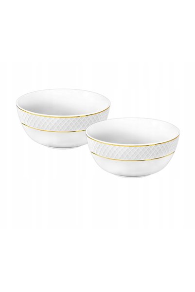 WILMAX ENGLAND Bol salata portelan WILMAX Diamond, mica, din portelan alb cu ...