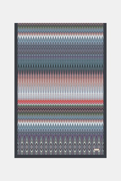 Vakko ANTRASİT GEOMETRİK DESENLİ TWILL ŞAL