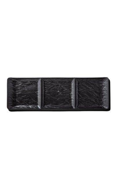 WILMAX ENGLAND Platou compartimentat aperitive WILMAX Slatestone, cu 3 compar...