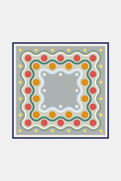 Vakko AÇIK YEŞİL PUANTİYE TWILL EŞARP