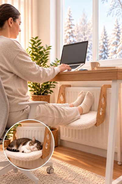 POFİTTO Ayak Uzatma Pufu ve Ayak Dinlendirme Standı –Ergonomik Ayak Dayama ve...