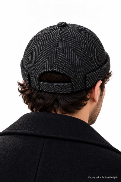 ZERAMİNE Kaşe Docker Bere Şapka Yünlü Unisex