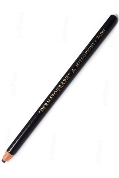 Uni Mitsubishi 7600 China Marker Dermatograf Kalemi Siyah