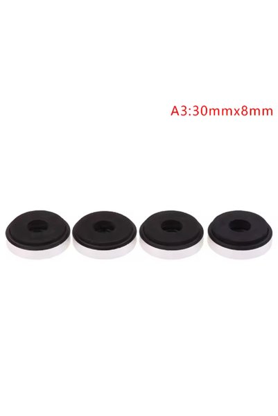 Choice Silver 30mmx8mm 4pcs Aluminum Amplifier Feet Shock Absorber HIFI Ampli...