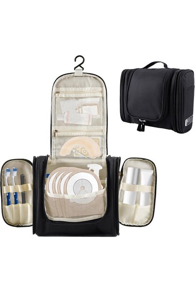 Choice 1pc Large Multi-Pocket Hanging Toiletry Bag with Hook Stylish Makeup O...