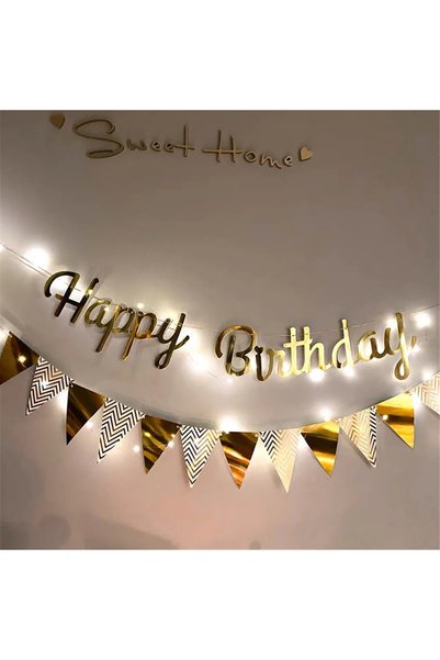 Choice GOLD Multi Themes DIY Colored Lights Happy Birthday Banner Decorations...