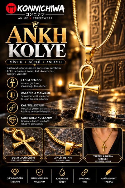 FG KONNİCHİWA قلادة من الفولاذ المقاوم للصدأ من HAç ISTAVROZ مع رمز