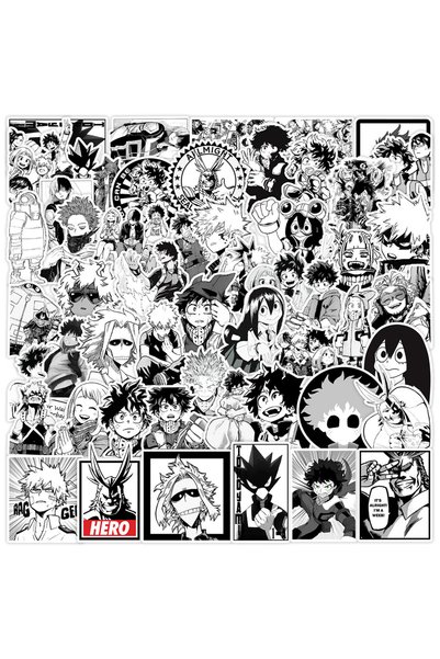 Choice Bandai 30PCS 10/30/50pcs Black White Anime My Hero Academia Stickers f...