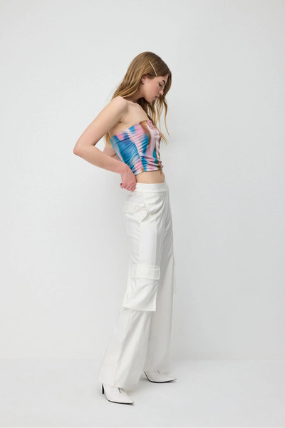No Matter What Women's Mesh Strapless Crop Body