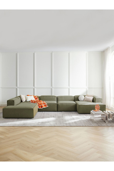 S Home Design Concept 5 Modül Pofidik Modüler Kanepe Xl Köşe Koltuk Takımı So...