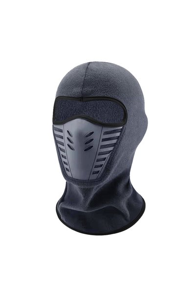 Choice1 GRAY Winter Thermal Motorcycle Mask Windproof Balaclava Cap Face Cove...