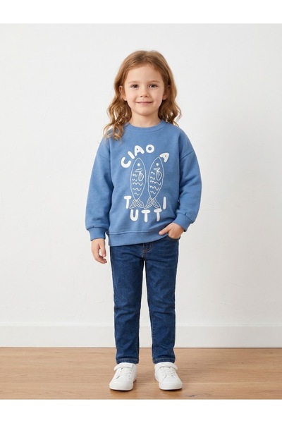 La ciel Paris Boy's Blue Sweatshirt