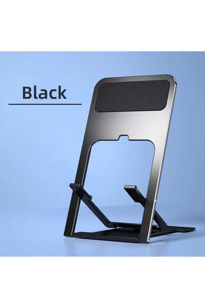 choice2 حامل هاتف أسود فائق النحافة وقابل للطي للمكتب متوافق مع iPhone 16 15 ...