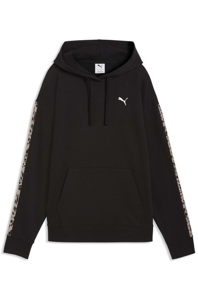 Puma 691822 Ess Graphics Animal Hoodie Women's Hooded Sweatshirt Black