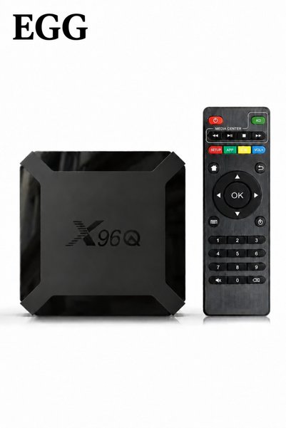 EGG جهاز أندرويد تي في بوكس 10008 بدقة 4K UHD، واي فاي، بلوتوث، أندرويد 10، ذ...