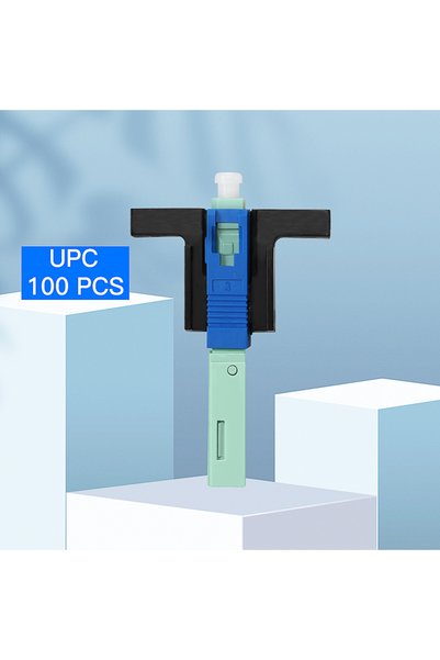 Choice1 100PCS SCUPC SCUPC/SCAPC Optical Fiber Quick Connector SM FTTH Leathe...