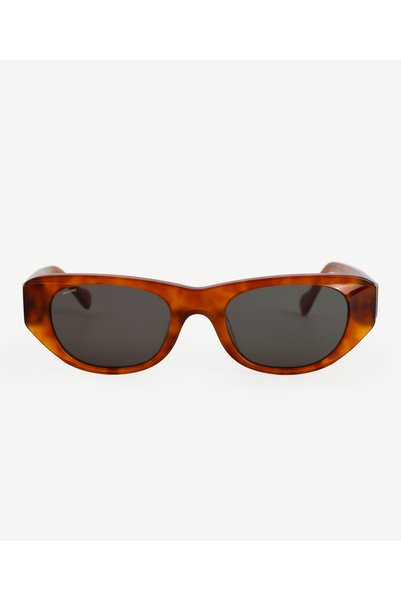 Yargıcı Thick-Handled Caramel Sunglasses
