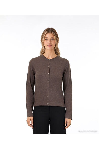 Yargıcı Regular Crew Neck Long Sleeve Cardigan