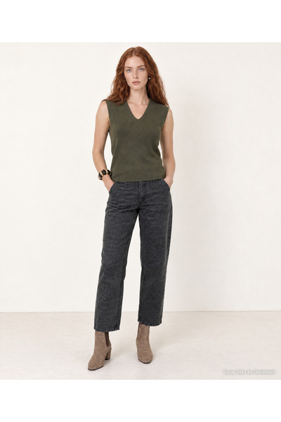 Yargıcı Regular V-Neck Vest