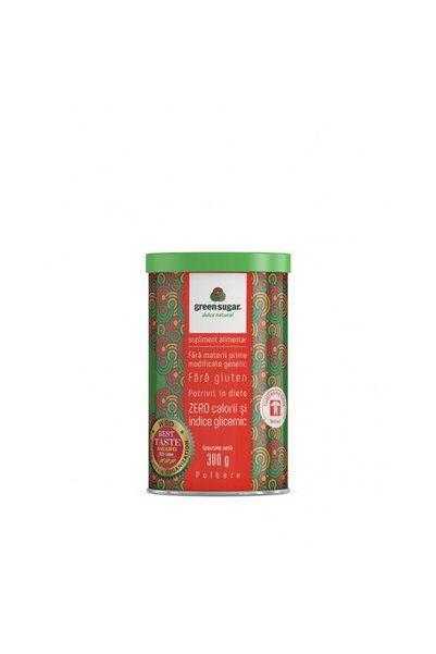 GREEN SUGAR Îndulcitor pudră, 300 g
