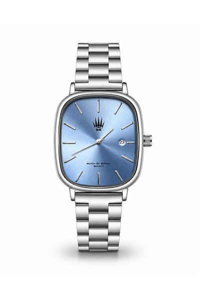 WATCHOFROYAL Classic Time Silver Blue Kol Saati