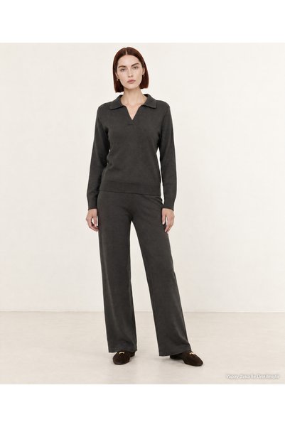 Yargıcı Regular V-Neck Long Sleeve Sweater