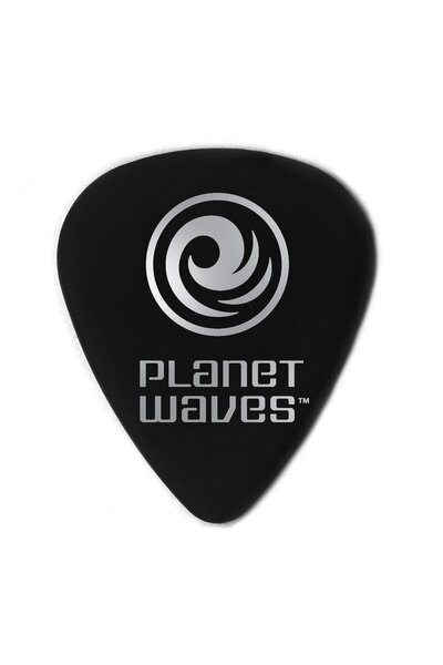 Planet Waves 1CBK4-25 Selüloit Pena Siyah Medium (25'li Paket) | Mat Siyah - Dengeli - Kaydırmaz