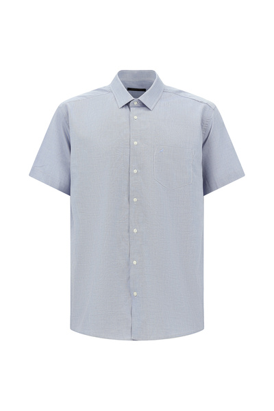 Abdullah Kiğılı Short Sleeve Regular Fit Cotton Shirt