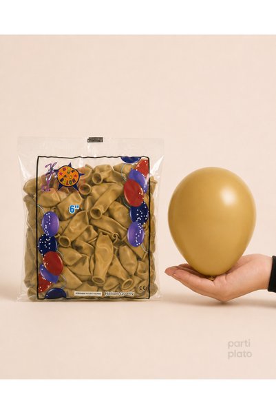 HBK Balon Pastel 05" Balon Hbk Caramel 100Pcs