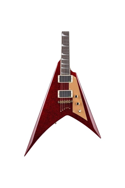 Genel Markalar LKHVRSP Kirk Hammett KH-V Red Sparkle | Simli Kırmızı Sahne Iş...