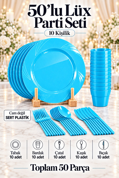 Ezu Home 50-Piece Luxury Hard Plastic Party Birthday Presentation Invitation ...