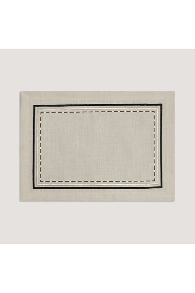 Qua Home Sahara Amerikan Servis Bej Mavi 35x50 cm