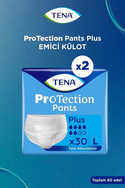 TENA Hasta Bezi Pants Proskin Emici Külot 30'lu L 6 Damla 2'li Pkt