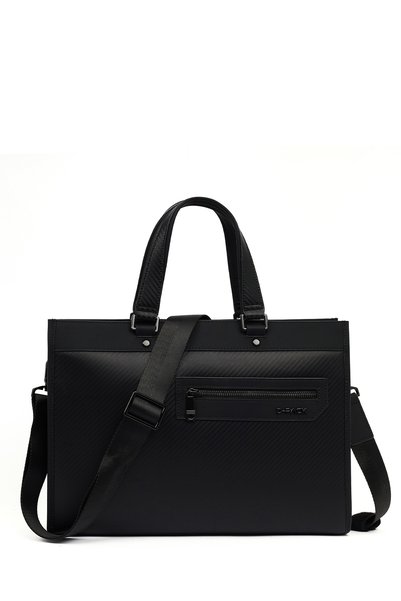 Derimod Men's Black Mini Briefcase 25Wbd301014