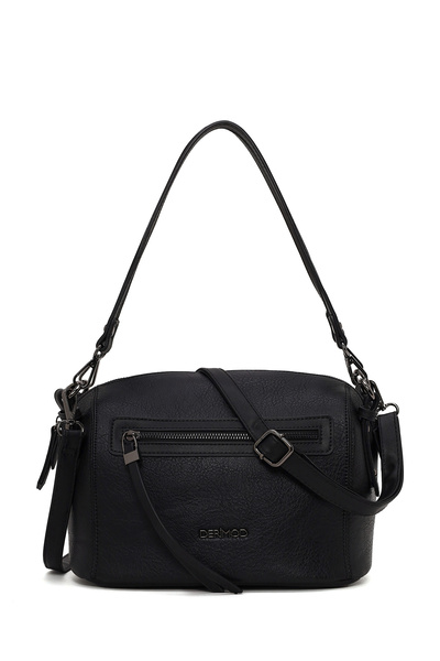 Derimod Women's Black Long Strap Crossbody Bag Ab200001Sv
