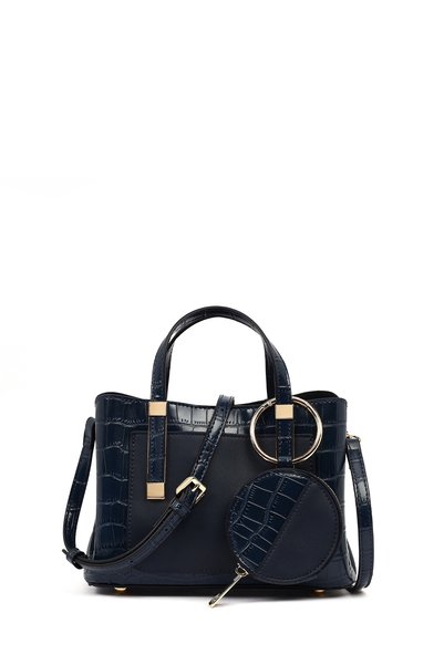 Derimod Women's Navy Blue Long Strap Mini Classic Sleeve Bag Si 26Pbd273714