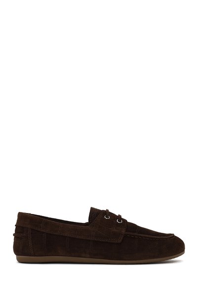 Derimod Women's Brown Lace-Up Suede Leather Casual Shoes 26Pfd141810