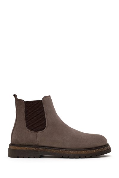 Derimod Men's Mink Suede Leather Chelsea Boots Wm610003Ds
