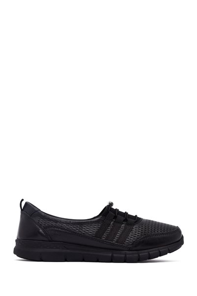 Derimod Kadın Siyah Deri Comfort Loafer AF460011DV