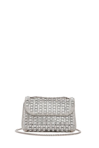 Derimod Women's Silver Chain Strap Stone Evening Dress Bag 26Pbd2950Ts