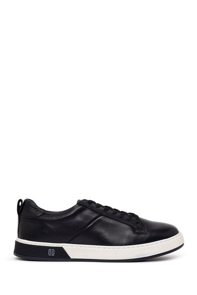 Derimod Men's Black Lace-Up Leather Sneaker 26SFD700218