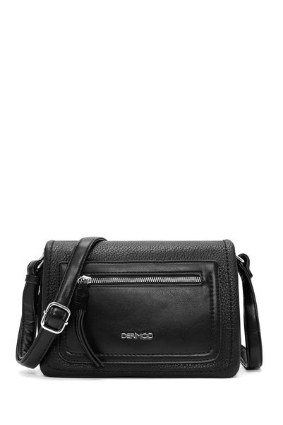 Derimod Women's Black Casual Crossbody Bag Ab100006Sk