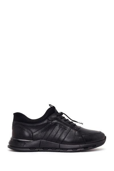 Derimod Men's Black Lace-Up Leather Sneaker Wm828006Dv