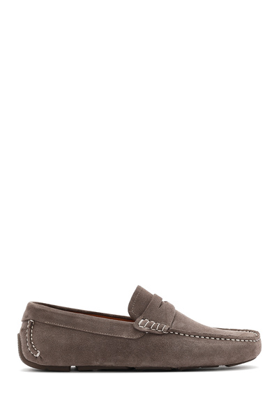 Derimod Men's Mink Suede Shoes, Leather Loafer 26Sfd630310