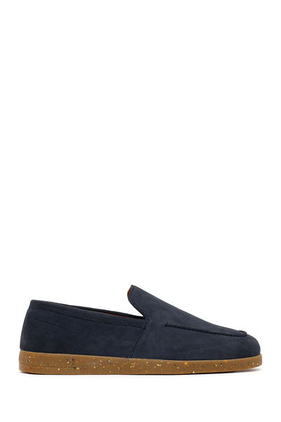 Derimod Loafer din piele de căprioară albastru marin pentru bărbați 26SFD766710